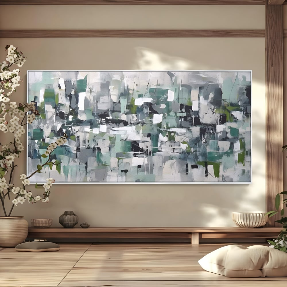 Tablou Canvas Premium LuxCanva® A1396, Colored Squares , Dormitor, Abstract, Patrate, Arta, Living, Room, Culori Vibrante