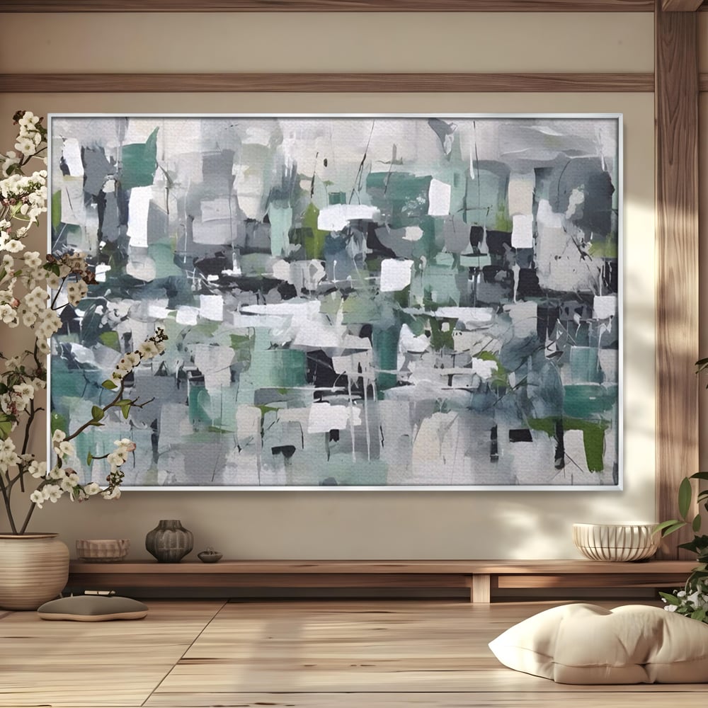 Tablou Canvas Premium LuxCanva® A1396, Colored Squares , Dormitor, Abstract, Patrate, Arta, Living, Room, Culori Vibrante