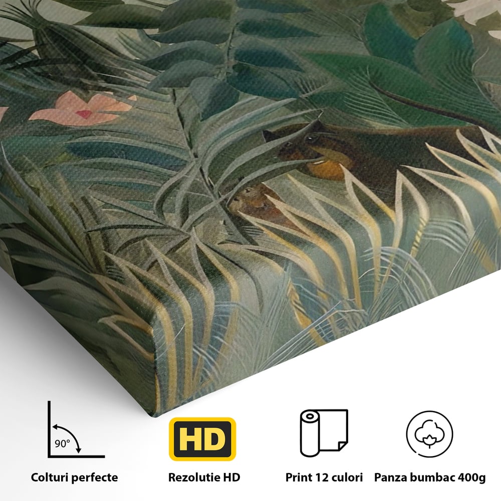 Tablou Canvas Premium LuxCanva® A1398, Primavara In Padure , Room, Animale, Zambila, Lalele, Natura, Living, Culori Vibrante