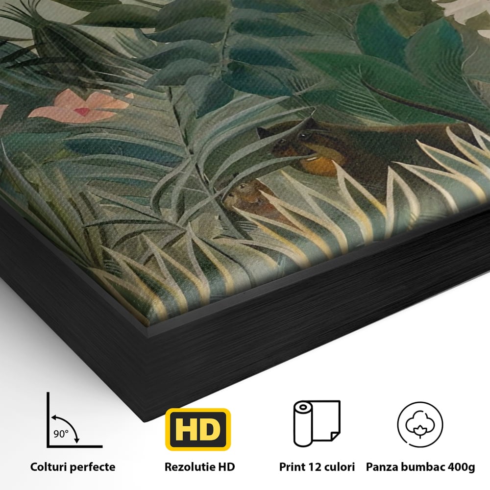 Tablou Canvas Premium LuxCanva® A1398, Primavara In Padure , Room, Animale, Zambila, Lalele, Natura, Living, Culori Vibrante