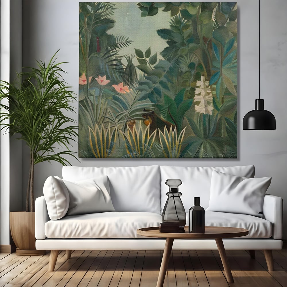 Tablou Canvas Premium LuxCanva® A1398, Primavara In Padure , Room, Animale, Zambila, Lalele, Natura, Living, Culori Vibrante