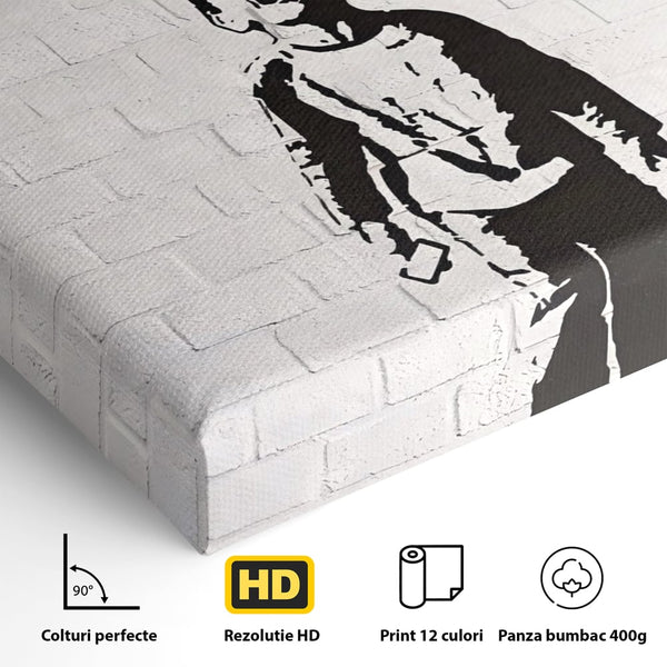 Tablou Canvas Premium LuxCanva® A1400, No Followers , Room, Inocenta, Social Media, Copil, Graffiti, Culori Vibrante