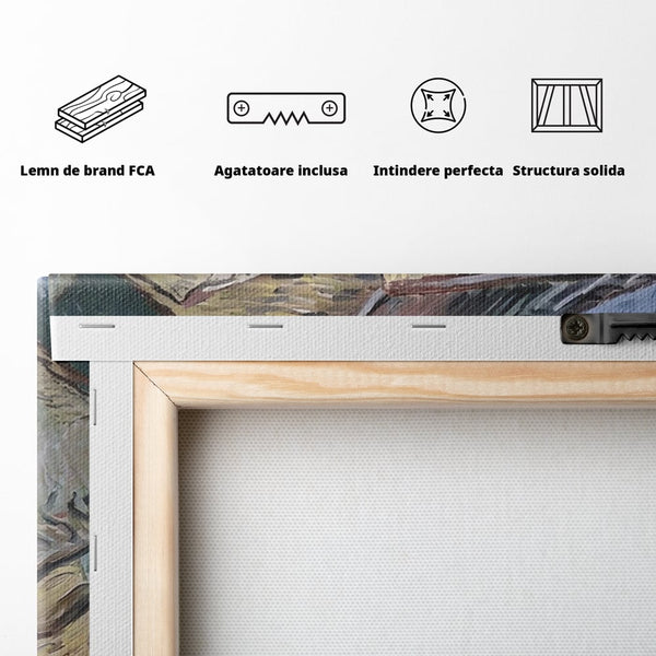 Tablou Canvas Premium LuxCanva® A1401, The Olive Trees , Room, Van Gogh, Pictor, Pictura, Casa, Galerie, Culori Vibrante
