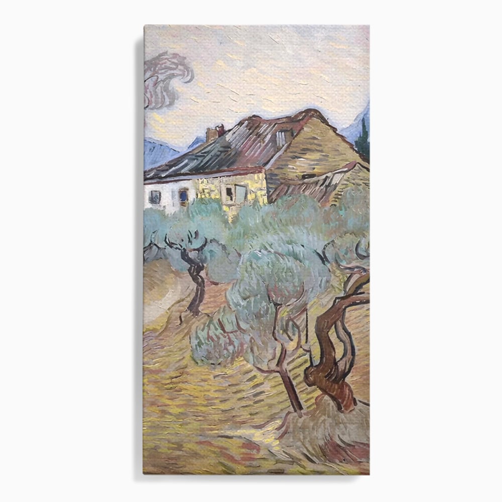 Tablou Canvas Premium LuxCanva® A1401, The Olive Trees , Room, Van Gogh, Pictor, Pictura, Casa, Galerie, Culori Vibrante