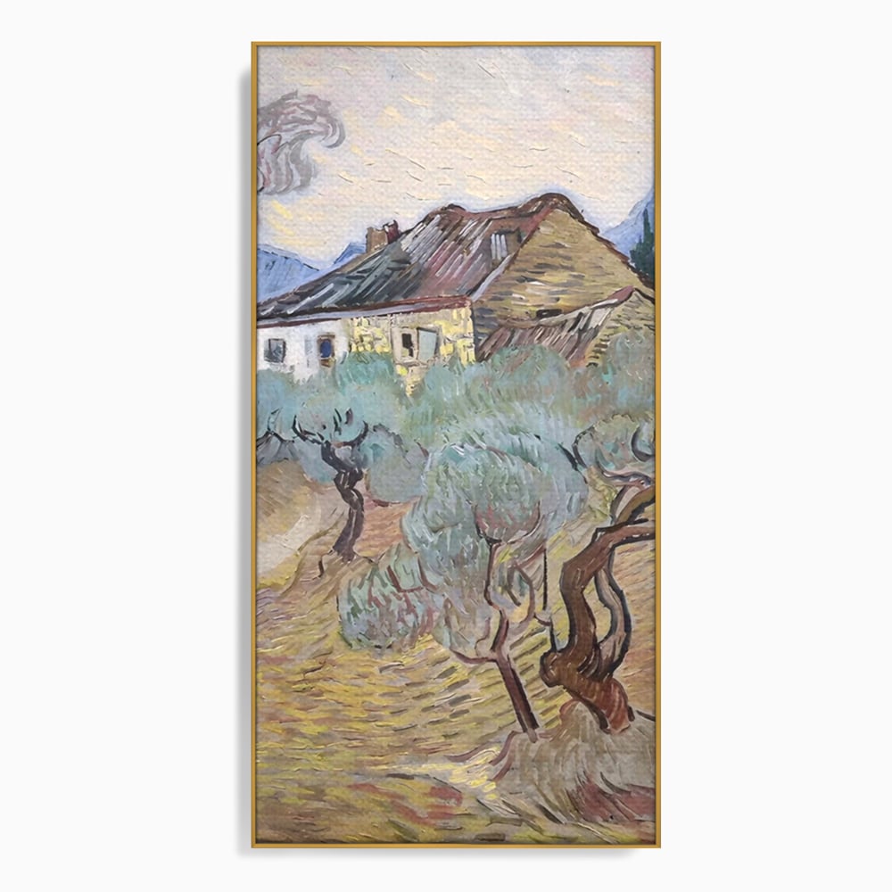 Tablou Canvas Premium LuxCanva® A1401, The Olive Trees , Room, Van Gogh, Pictor, Pictura, Casa, Galerie, Culori Vibrante