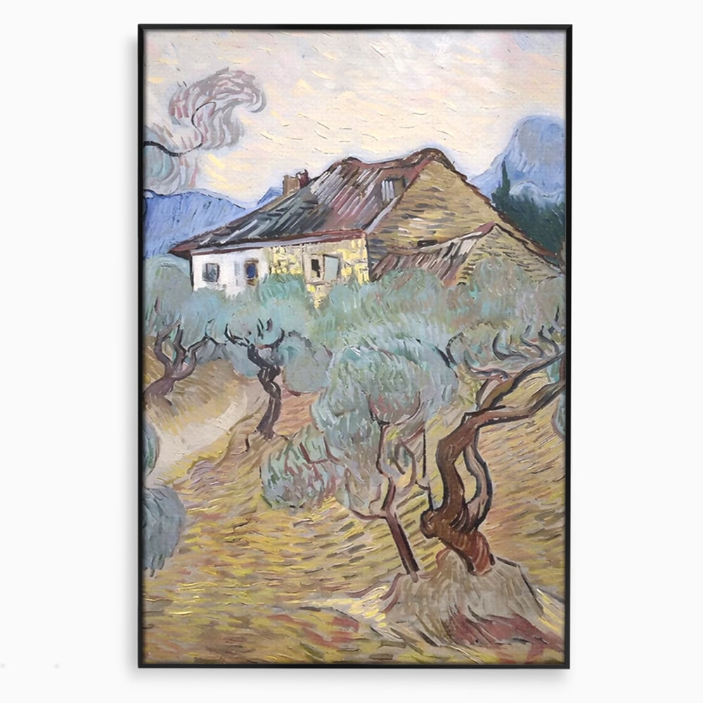 Tablou Canvas Premium LuxCanva® A1401, The Olive Trees , Room, Van Gogh, Pictor, Pictura, Casa, Galerie, Culori Vibrante