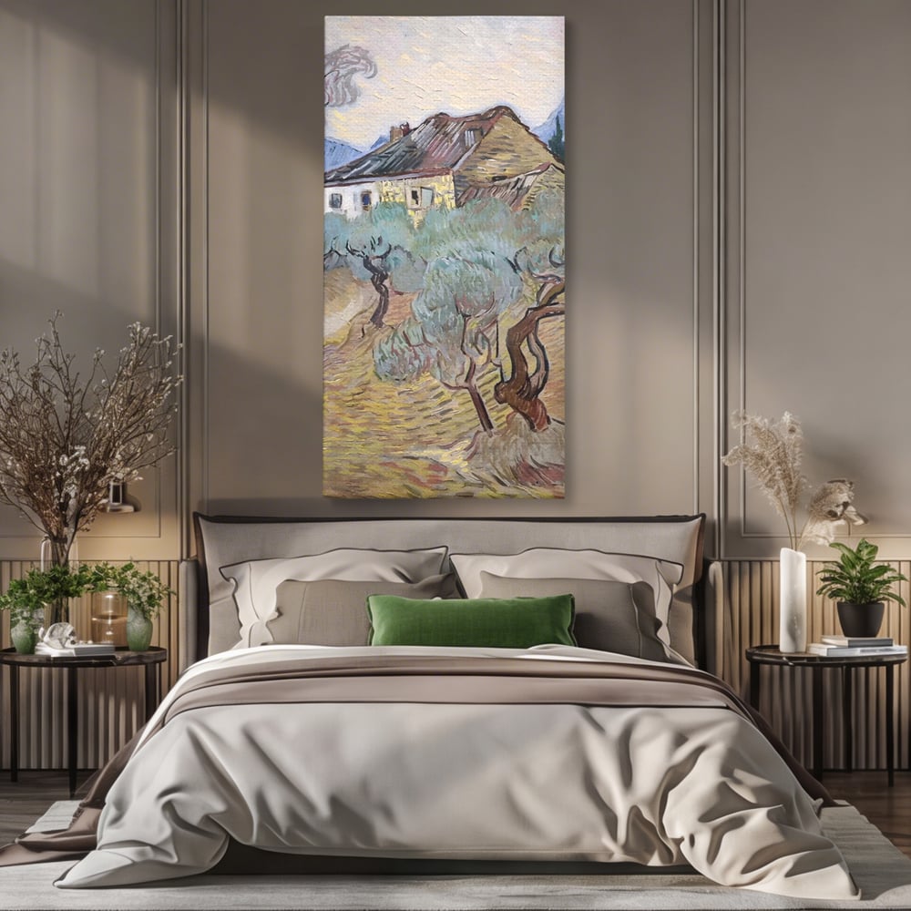 Tablou Canvas Premium LuxCanva® A1401, The Olive Trees , Room, Van Gogh, Pictor, Pictura, Casa, Galerie, Culori Vibrante