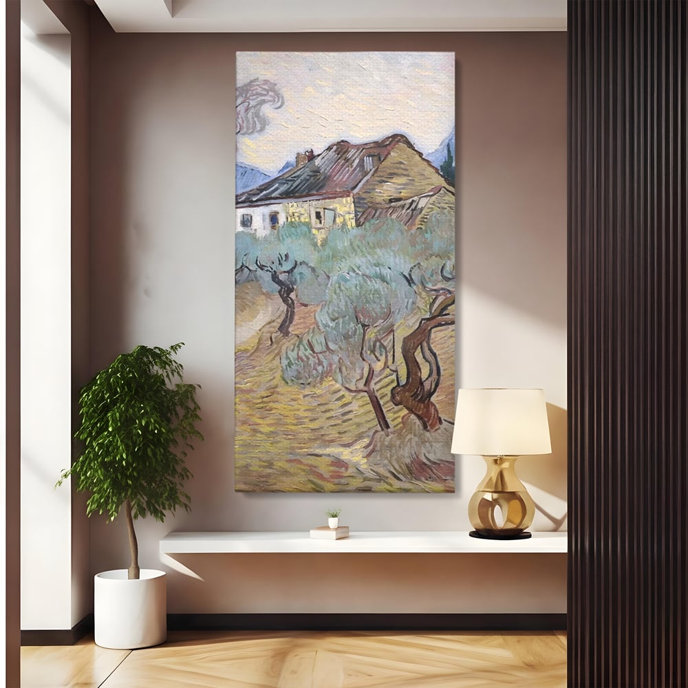 Tablou Canvas Premium LuxCanva® A1401, The Olive Trees , Room, Van Gogh, Pictor, Pictura, Casa, Galerie, Culori Vibrante