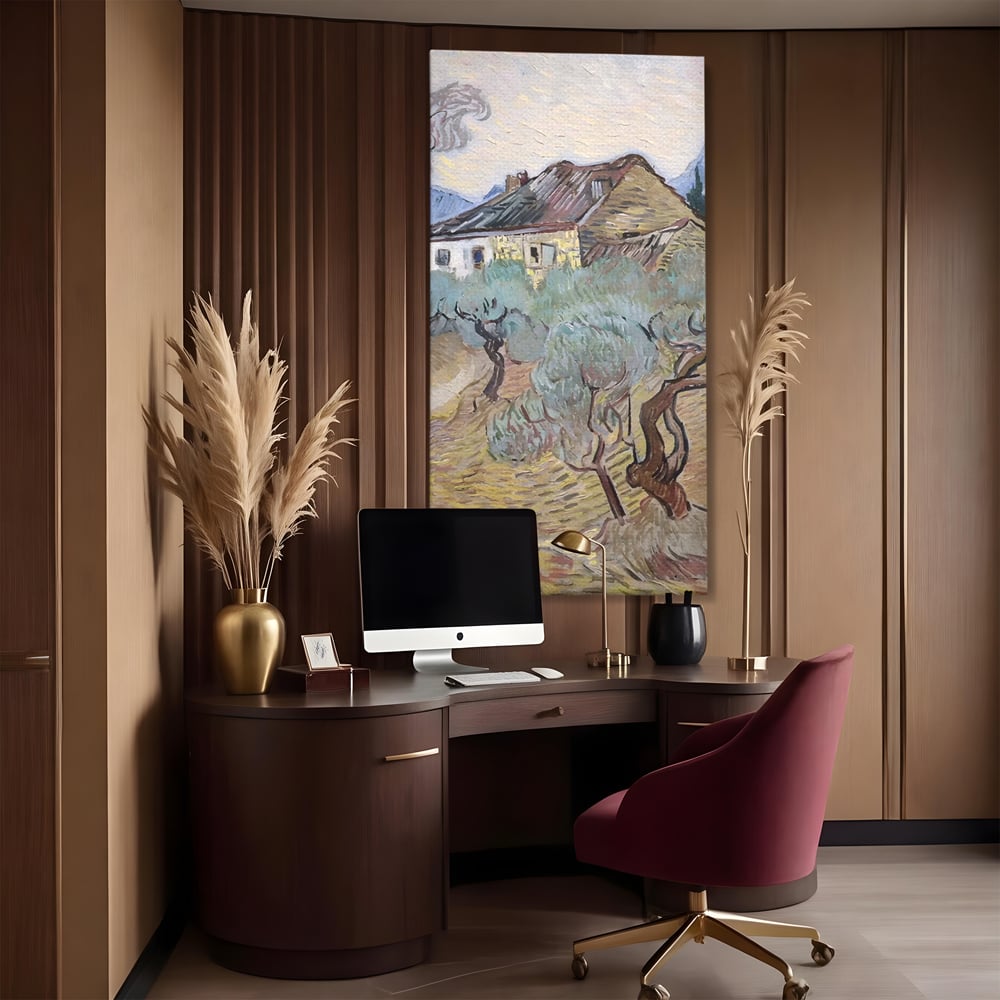 Tablou Canvas Premium LuxCanva® A1401, The Olive Trees , Room, Van Gogh, Pictor, Pictura, Casa, Galerie, Culori Vibrante