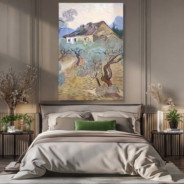 Tablou Canvas Premium LuxCanva® A1401, The Olive Trees , Room, Van Gogh, Pictor, Pictura, Casa, Galerie, Culori Vibrante