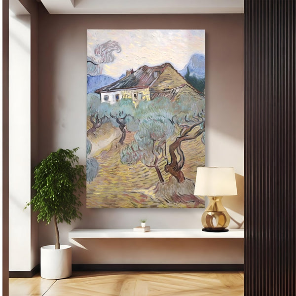 Tablou Canvas Premium LuxCanva® A1401, The Olive Trees , Room, Van Gogh, Pictor, Pictura, Casa, Galerie, Culori Vibrante