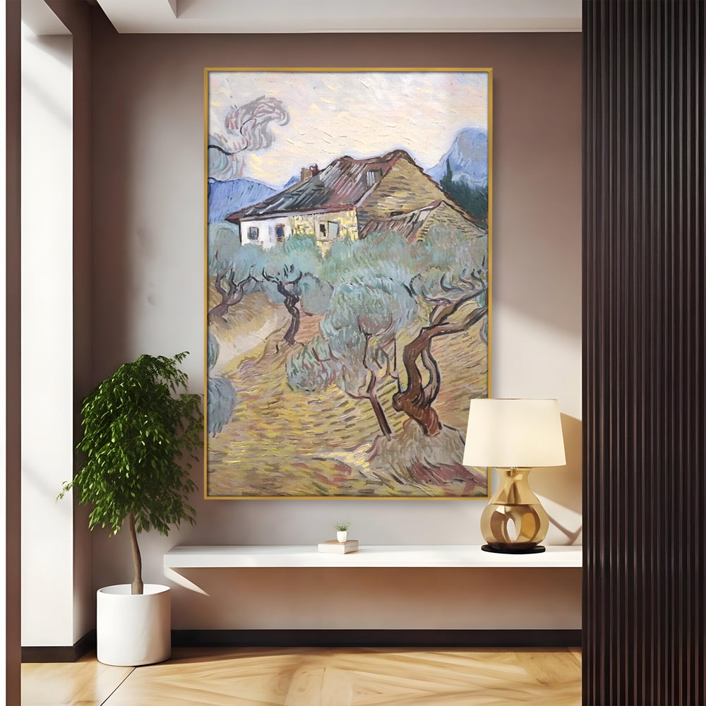 Tablou Canvas Premium LuxCanva® A1401, The Olive Trees , Room, Van Gogh, Pictor, Pictura, Casa, Galerie, Culori Vibrante