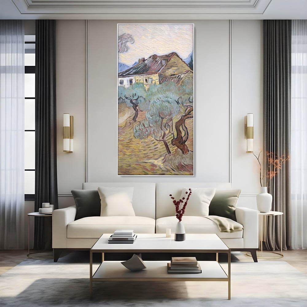 Tablou Canvas Premium LuxCanva® A1401, The Olive Trees , Room, Van Gogh, Pictor, Pictura, Casa, Galerie, Culori Vibrante