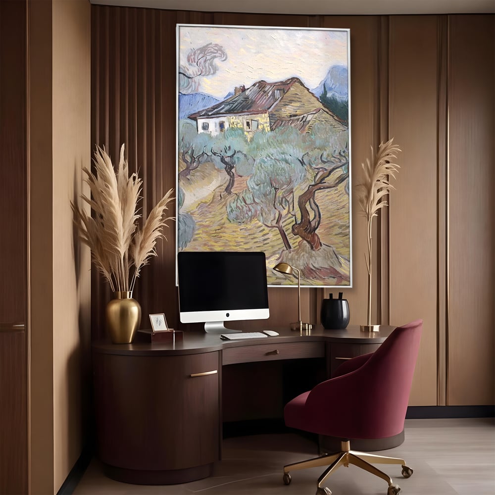 Tablou Canvas Premium LuxCanva® A1401, The Olive Trees , Room, Van Gogh, Pictor, Pictura, Casa, Galerie, Culori Vibrante