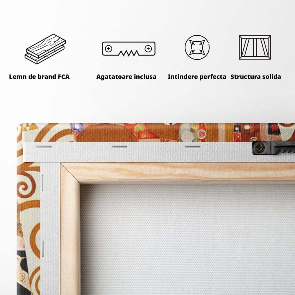 Tablou Canvas Premium LuxCanva® A1402, In Lumea Povestilor ,  Room, Vise, Fata, Visatoare, Dormitor, Culori Vibrante