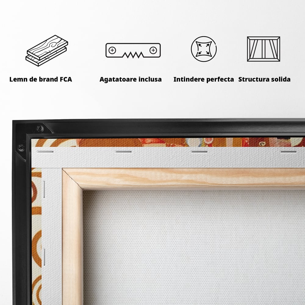 Tablou Canvas Premium LuxCanva® A1402, In Lumea Povestilor ,  Room, Vise, Fata, Visatoare, Dormitor, Culori Vibrante