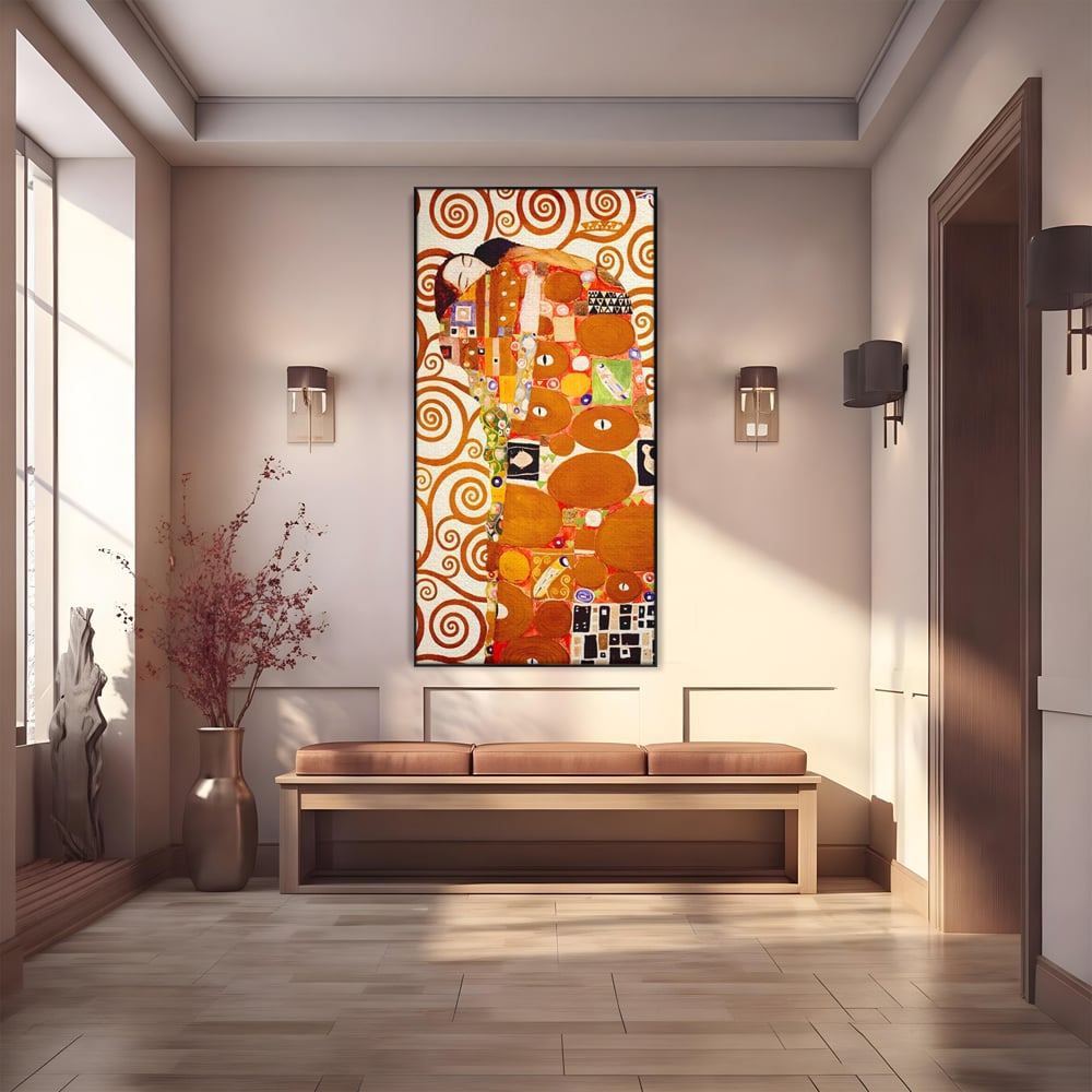 Tablou Canvas Premium LuxCanva® A1402, In Lumea Povestilor ,  Room, Vise, Fata, Visatoare, Dormitor, Culori Vibrante
