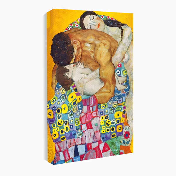Tablou Canvas Premium LuxCanva® A1403, The Family , Room, Gustav Klimt, Iubire, Mama, Tata, Bebelus, Dormitor, Culori Vibrante
