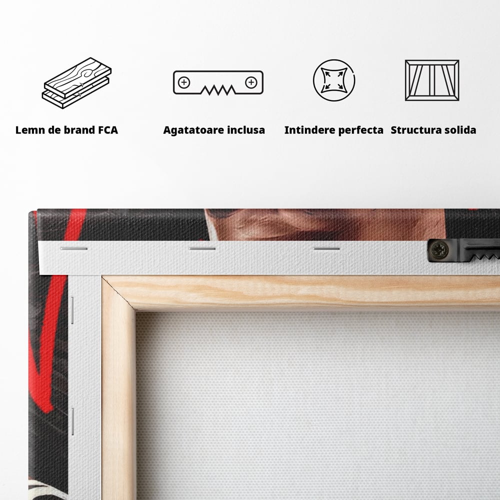 Tablou Canvas Premium, LuxCanva® A1404, Michael Jordan, Room, Baschetbalist, NBA, Air Jordan, Club Sportiv, Culori Vibrante