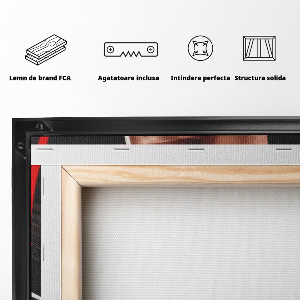 Tablou Canvas Premium, LuxCanva® A1404, Michael Jordan, Room, Baschetbalist, NBA, Air Jordan, Club Sportiv, Culori Vibrante