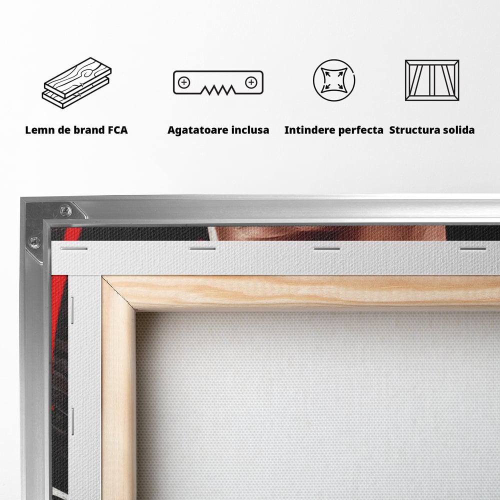 Tablou Canvas Premium, LuxCanva® A1404, Michael Jordan, Room, Baschetbalist, NBA, Air Jordan, Club Sportiv, Culori Vibrante