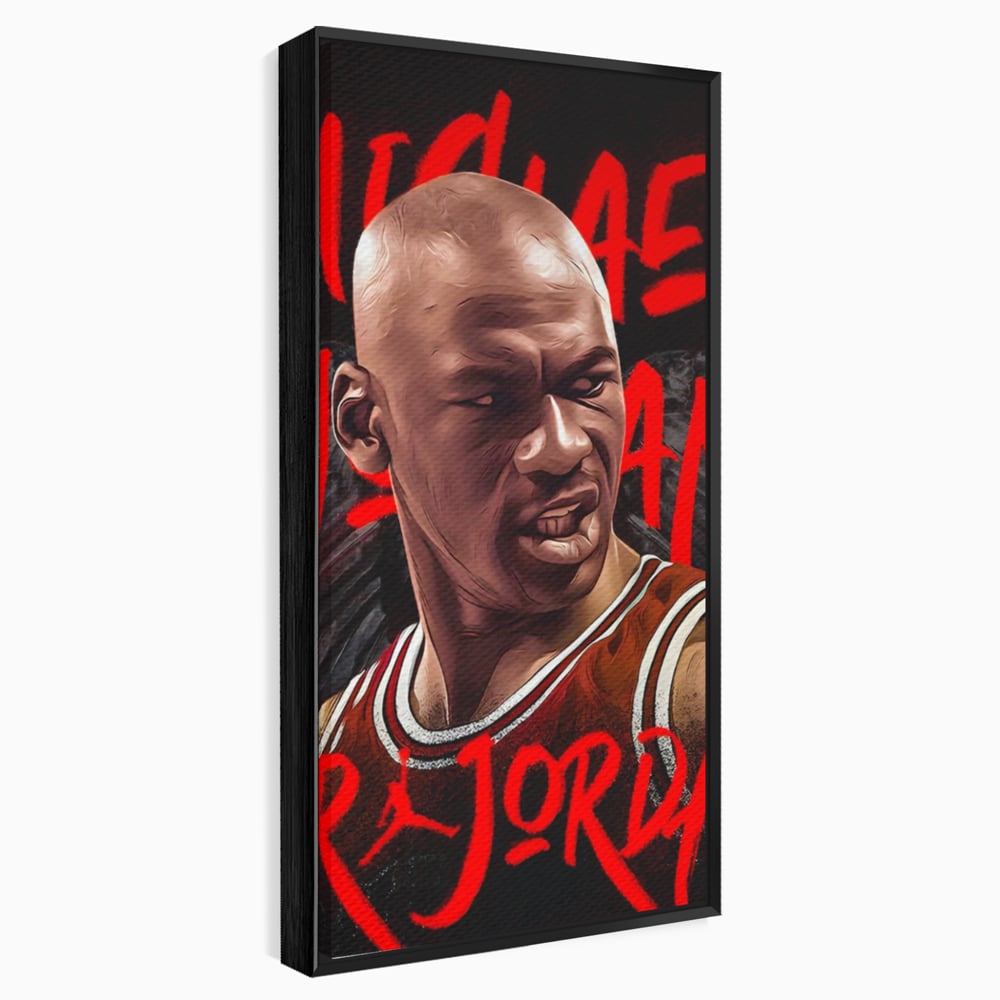 Tablou Canvas Premium, LuxCanva® A1404, Michael Jordan, Room, Baschetbalist, NBA, Air Jordan, Club Sportiv, Culori Vibrante