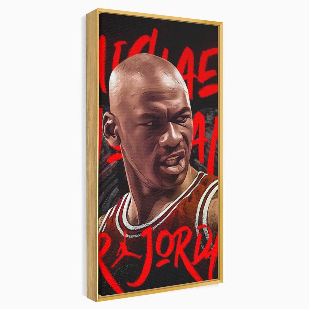 Tablou Canvas Premium, LuxCanva® A1404, Michael Jordan, Room, Baschetbalist, NBA, Air Jordan, Club Sportiv, Culori Vibrante