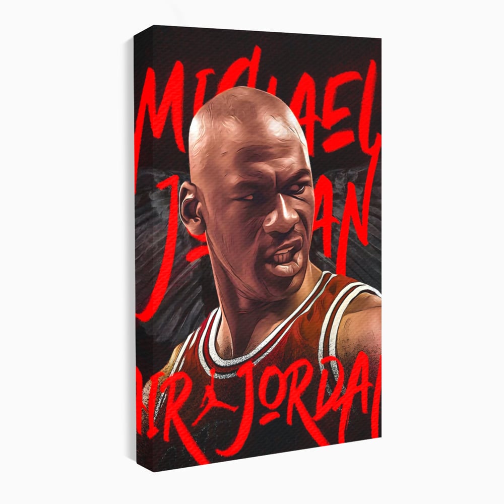 Tablou Canvas Premium, LuxCanva® A1404, Michael Jordan, Room, Baschetbalist, NBA, Air Jordan, Club Sportiv, Culori Vibrante