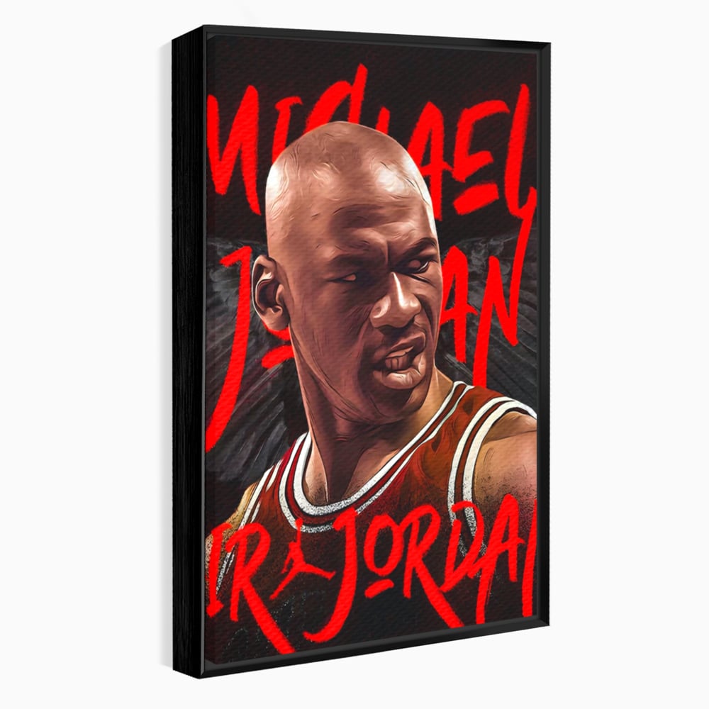 Tablou Canvas Premium, LuxCanva® A1404, Michael Jordan, Room, Baschetbalist, NBA, Air Jordan, Club Sportiv, Culori Vibrante