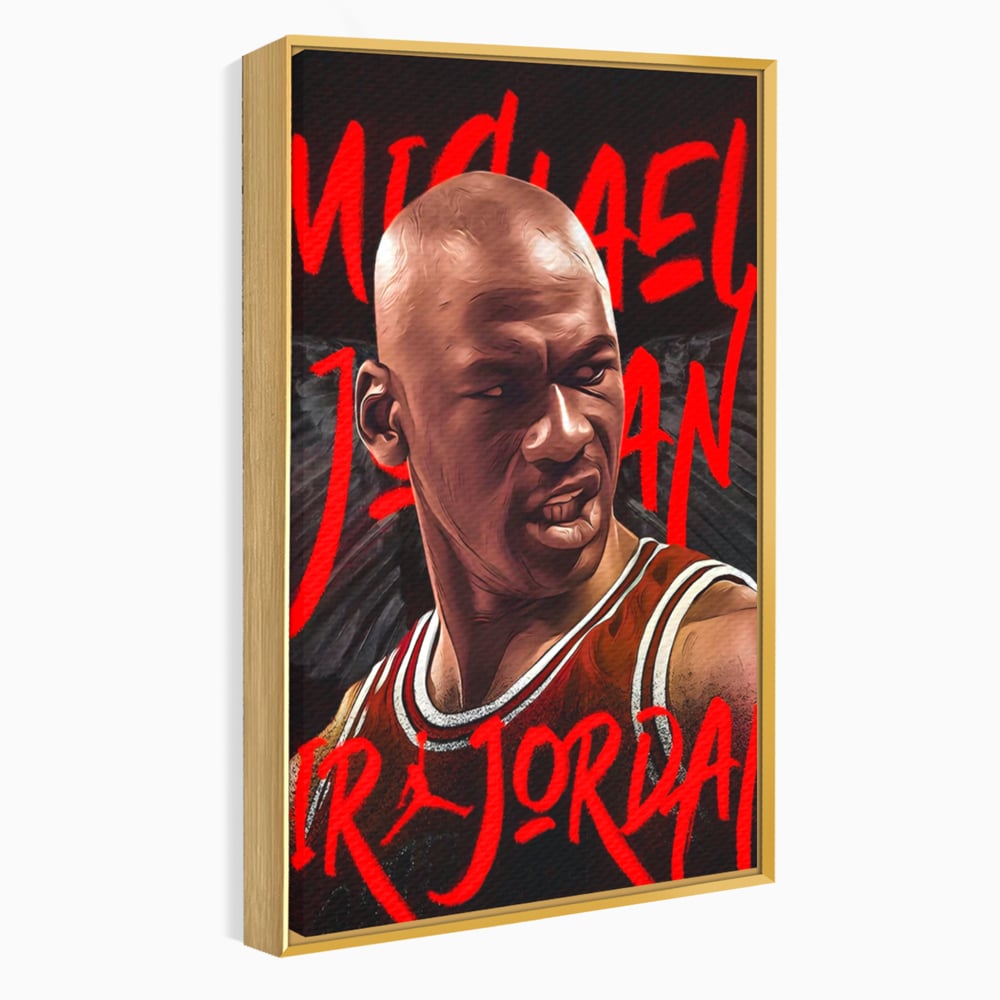 Tablou Canvas Premium, LuxCanva® A1404, Michael Jordan, Room, Baschetbalist, NBA, Air Jordan, Club Sportiv, Culori Vibrante