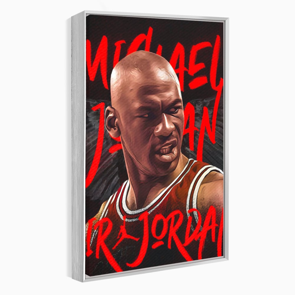 Tablou Canvas Premium, LuxCanva® A1404, Michael Jordan, Room, Baschetbalist, NBA, Air Jordan, Club Sportiv, Culori Vibrante