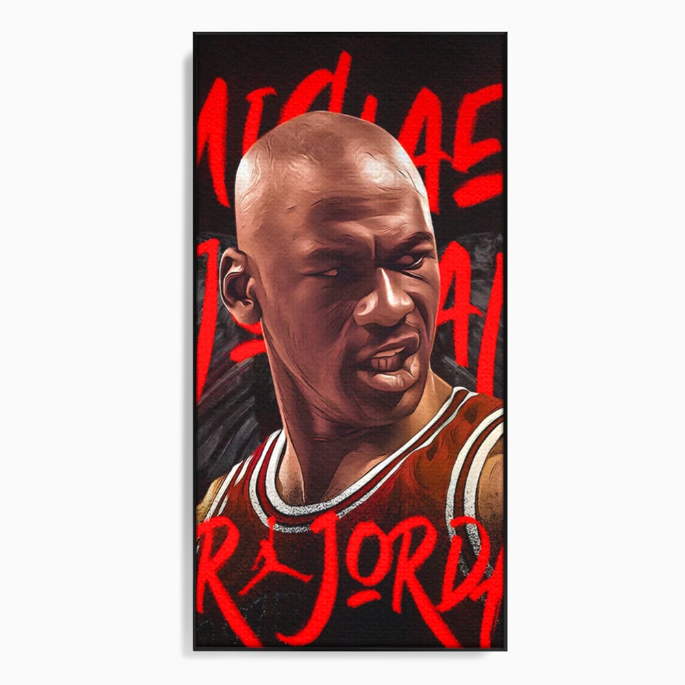 Tablou Canvas Premium, LuxCanva® A1404, Michael Jordan, Room, Baschetbalist, NBA, Air Jordan, Club Sportiv, Culori Vibrante