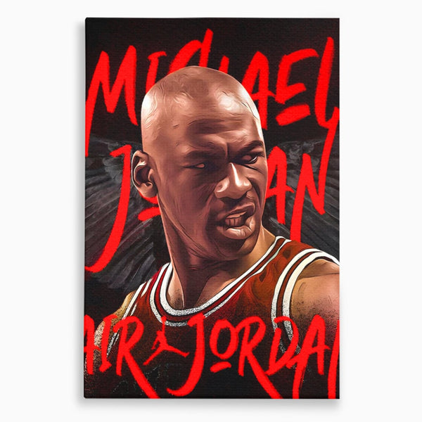 Tablou Canvas Premium, LuxCanva® A1404, Michael Jordan, Room, Baschetbalist, NBA, Air Jordan, Club Sportiv, Culori Vibrante
