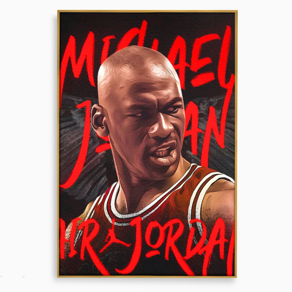 Tablou Canvas Premium, LuxCanva® A1404, Michael Jordan, Room, Baschetbalist, NBA, Air Jordan, Club Sportiv, Culori Vibrante