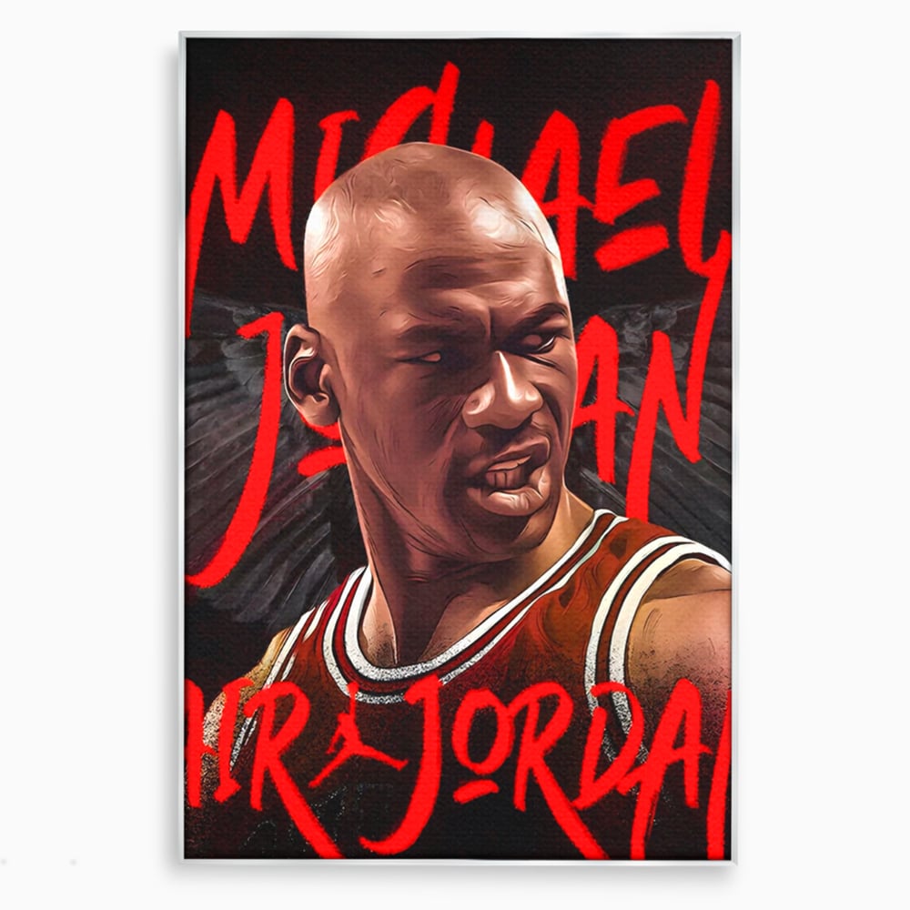 Tablou Canvas Premium, LuxCanva® A1404, Michael Jordan, Room, Baschetbalist, NBA, Air Jordan, Club Sportiv, Culori Vibrante