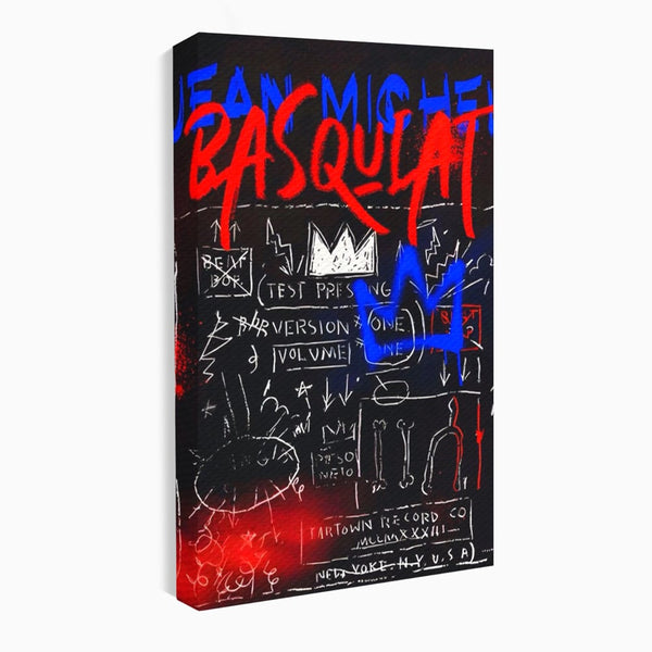 Tablou Canvas Premium LuxCanva® A1407, Jean-Michel Basquiat , Room, Artist, Graffiti SAMO, Arta Stradala, Living, Culori Vibrante