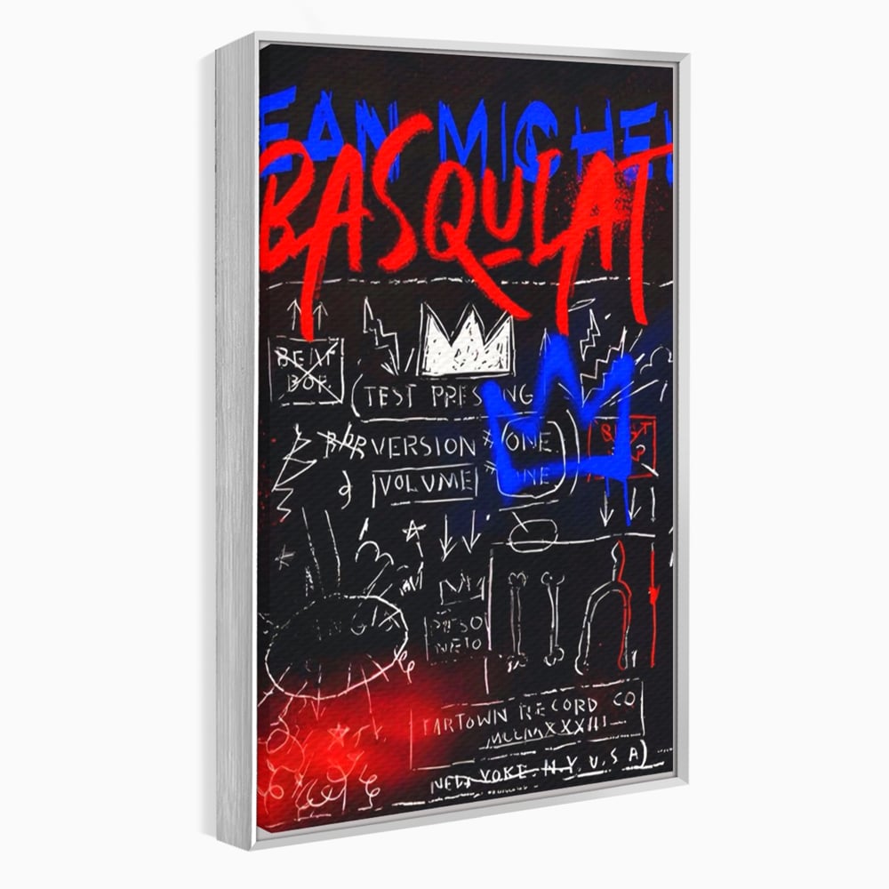 Tablou Canvas Premium LuxCanva® A1407, Jean-Michel Basquiat , Room, Artist, Graffiti SAMO, Arta Stradala, Living, Culori Vibrante