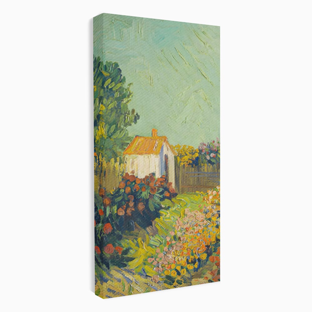 Tablou Canvas Premium LuxCanva® A1411, Garden Vintage , Room, Gradina, Casa, Flori, Arta, Studio, Culori Vibrante