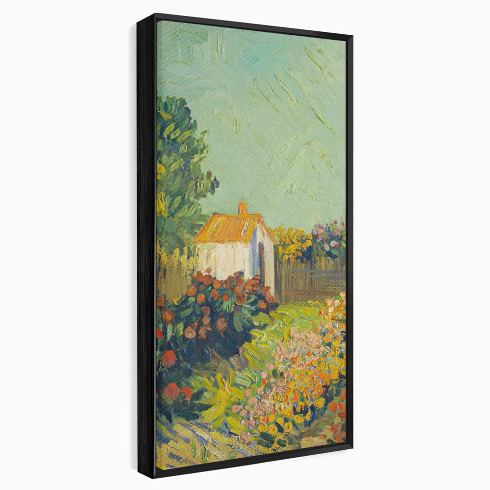 Tablou Canvas Premium LuxCanva® A1411, Garden Vintage , Room, Gradina, Casa, Flori, Arta, Studio, Culori Vibrante
