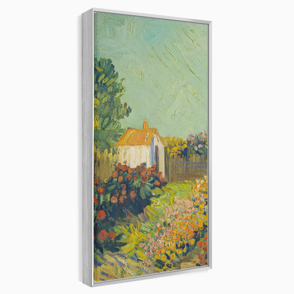 Tablou Canvas Premium LuxCanva® A1411, Garden Vintage , Room, Gradina, Casa, Flori, Arta, Studio, Culori Vibrante