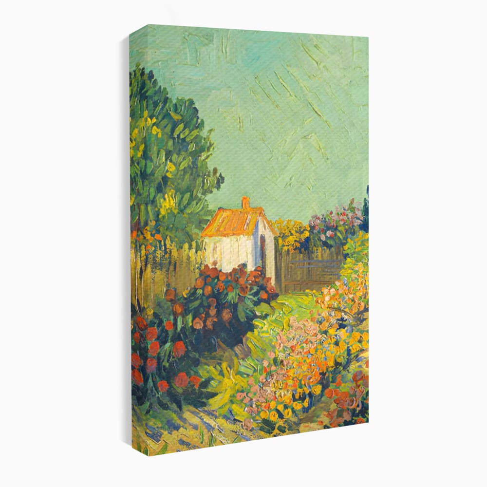 Tablou Canvas Premium LuxCanva® A1411, Garden Vintage , Room, Gradina, Casa, Flori, Arta, Studio, Culori Vibrante