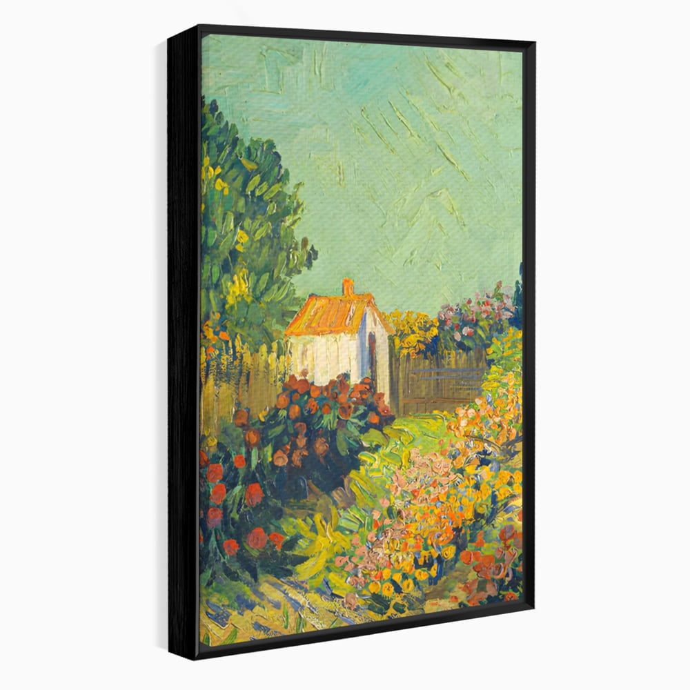 Tablou Canvas Premium LuxCanva® A1411, Garden Vintage , Room, Gradina, Casa, Flori, Arta, Studio, Culori Vibrante