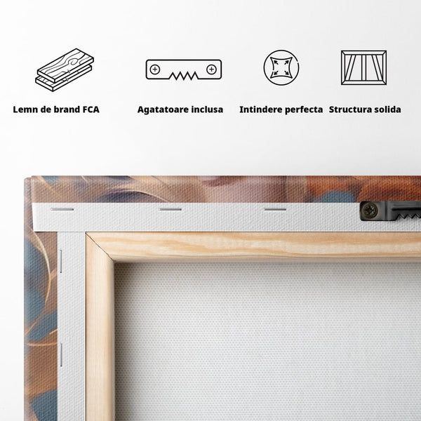 Tablou Canvas Premium LuxCanva® A1416, Angel Face , Living Room, Frumusete, Inger, Rose, Decorativ, Culori Vibrante