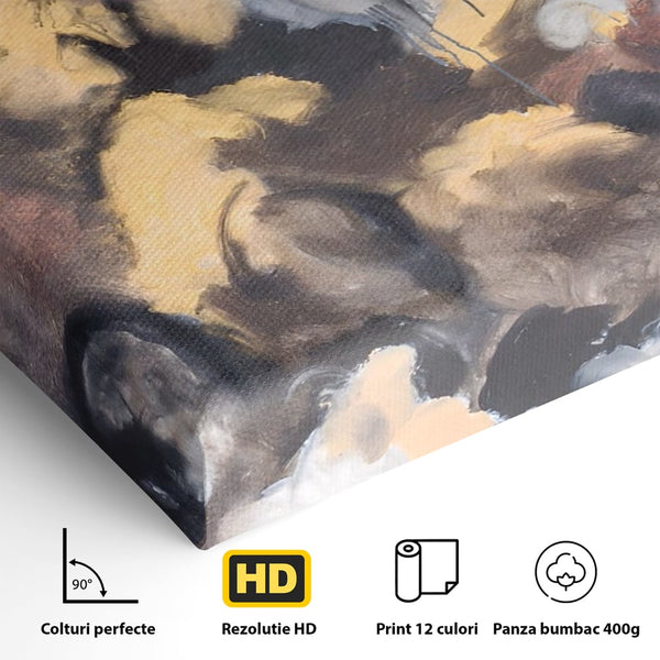 Tablou Canvas Premium LuxCanva® A1422, Amestec De Culori , Living, Expresionism, Artist, Abstract, Pictura, Dormitor, Decorativ, Culori Vibrante