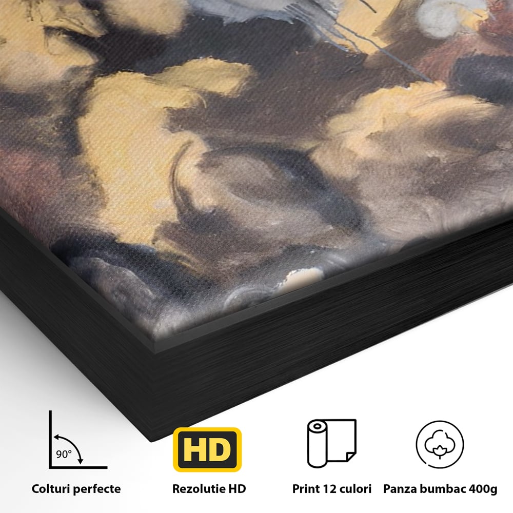 Tablou Canvas Premium LuxCanva® A1422, Amestec De Culori , Living, Expresionism, Artist, Abstract, Pictura, Dormitor, Decorativ, Culori Vibrante