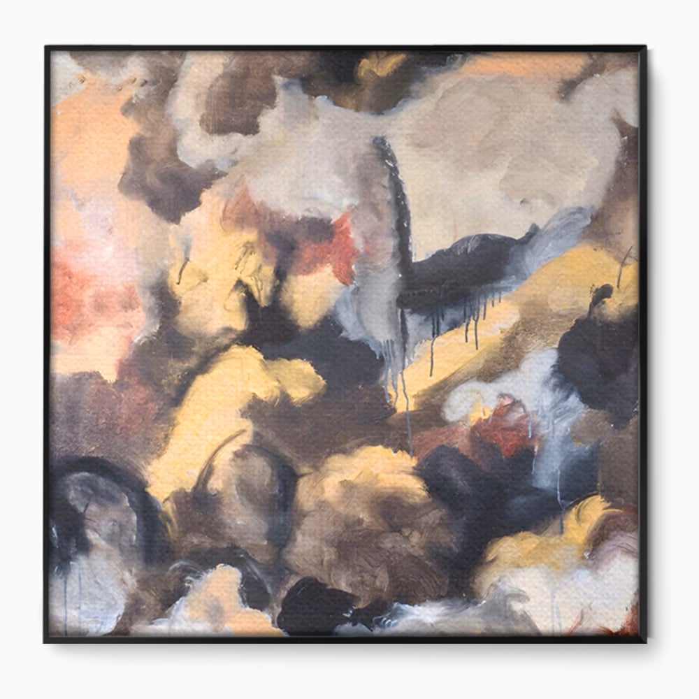 Tablou Canvas Premium LuxCanva® A1422, Amestec De Culori , Living, Expresionism, Artist, Abstract, Pictura, Dormitor, Decorativ, Culori Vibrante