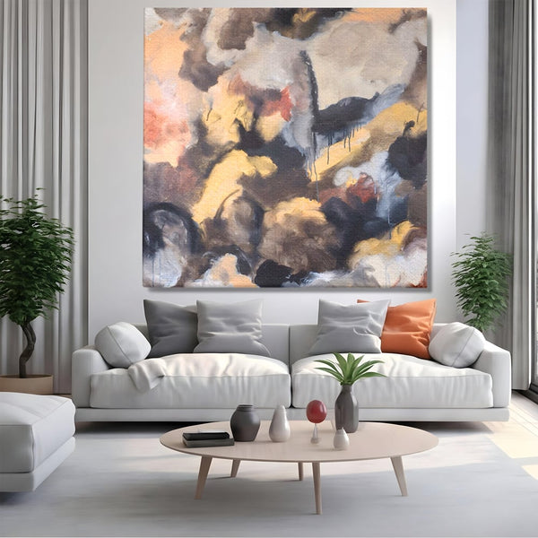 Tablou Canvas Premium LuxCanva® A1422, Amestec De Culori , Living, Expresionism, Artist, Abstract, Pictura, Dormitor, Decorativ, Culori Vibrante