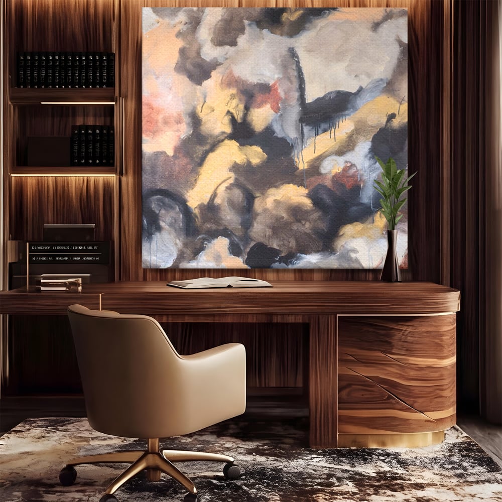 Tablou Canvas Premium LuxCanva® A1422, Amestec De Culori , Living, Expresionism, Artist, Abstract, Pictura, Dormitor, Decorativ, Culori Vibrante