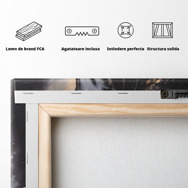 Tablou Canvas Premium LuxCanva® A1423, Elegant Horse ,  Living, Cal, Animal. Curse, Decorativ, Room, Culori Vibrante