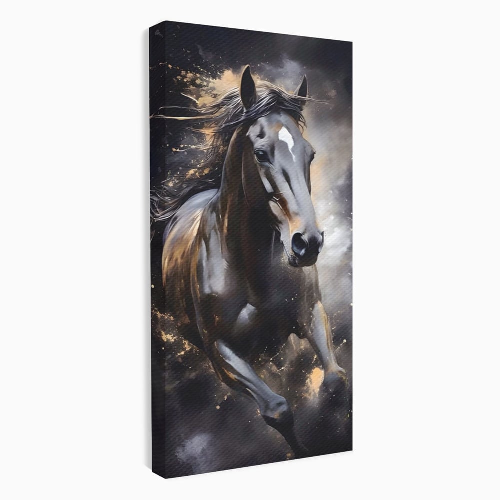 Tablou Canvas Premium LuxCanva® A1423, Elegant Horse ,  Living, Cal, Animal. Curse, Decorativ, Room, Culori Vibrante